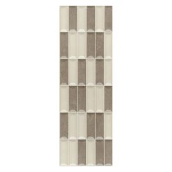 Dekorfliesen, Stockholm Mosaic, matt, beige, 20 x 60 cm