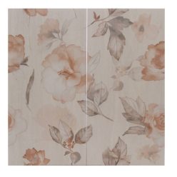 Dekorfliesen, Blumen, 59071 Callisto creme, matt, 50 x 50 cm
