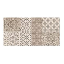 Dekorfliesen, Taupe, creme matt 25 x 50 cm