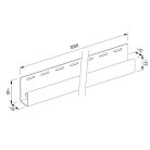 Perforált lambéria J-szegő PVC, grafit, 3,05 m