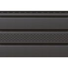 Perforált lambéria, PVC, grafit, 2,7 m