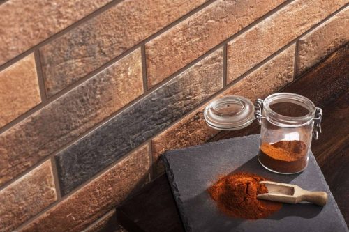 Wandverkleidung Ziegelstein matt, 6,5 x 24,5 cm