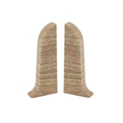   Lábazati vég, bal / jobb, Smart Flex 552, akác, 55 x 22 mm, 2 db / készlet