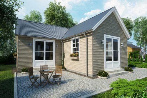 Kültéri lambéria burkolat VOX PVC, szürke tölgy, 3,85 m