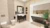 Fürdőszobai / konyhai csempe Gard Ivory, bézs, matt, 31 x 60 cm