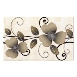 Dekorfliesen, Yukatan Yaprak, beige, glänzend, 25 x 40 cm