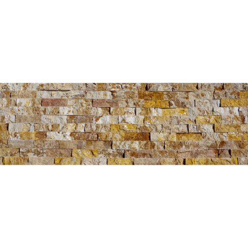 Dekoratív kő, Modulo Natimur Scabas travertin, beltér/ kültér, 0,5 nm