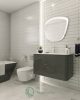 Jazz Blanco fürdőszoba / konyha dekor csempe, fényes, fehér, 25 x 75 cm
