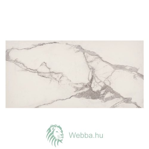 Bien Zenith kültéri / beltéri járólap, fényes, fehér, márványutánzat, 60 x 120 cm