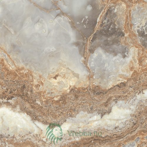Riyadh Jade járólap külső / belső fényes, barna, márványutánzat, 60 x 60 cm