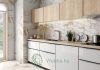 Fürdőszoba/konyha csempe Midas Natúr, fényes, bézs, márványutánzat, 25 x 75 cm