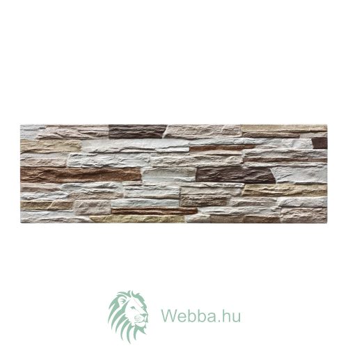 Ohio Beige homlokzati csempe Külső / belső, matt, kőutánzat, bézs, 17 x 52 cm