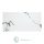 Carrara járólap külső / belső, fehér, fényes, márványutánzat 60 x 120 cm