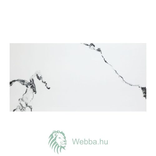 Carrara járólap külső / belső, fehér, fényes, márványutánzat 60 x 120 cm
