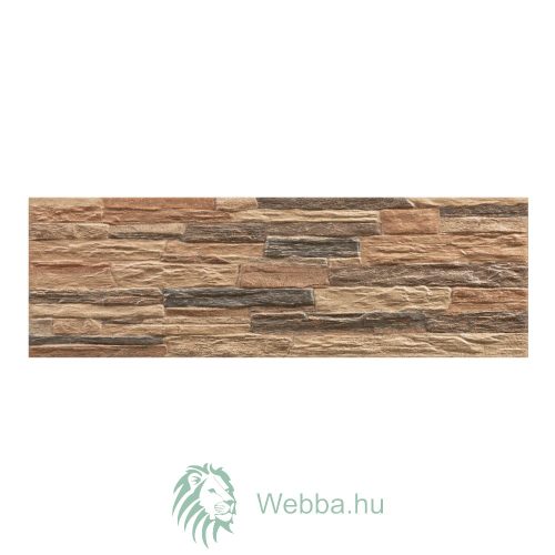 Laminas Glan csempe külső / belső matt, kőutánzat, barna, 17 x 52 cm