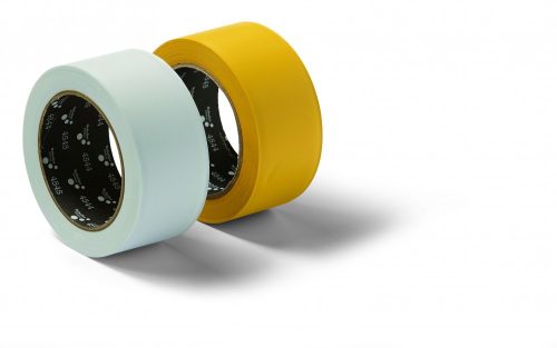 PVC Maske Q 38mmx33m gelb, Abdeckband, PVC, gerippt, gelb