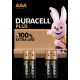 Duracell elem AAA 4db