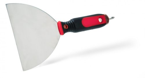 Gipszkarton spatulya csavarhúzóval, 150mm, rozsdamentes