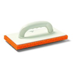   Glättschwamm mit Applikation, Till Rubber 18 14x28cm, orange