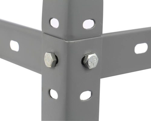 Metallregal, Bricol 40, 180 x 90 x 40 cm grau 80 kg / Regal