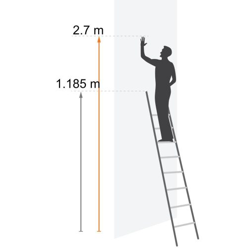 Aluminiumleiter mit 3 Stufen