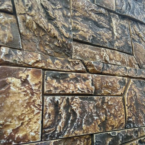 Dekoratív kő, beltéri / kültéri, Dacia 02, sötétbarna, világosbarna (doboz = 0,8 nm)