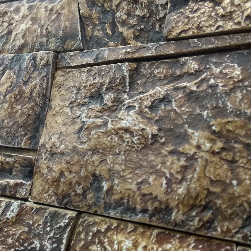 Dekoratív kő, beltéri / kültéri, Dacia 02, sötétbarna, világosbarna (doboz = 0,8 nm)