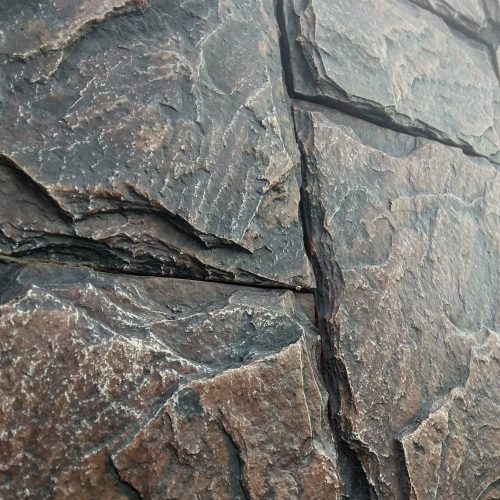 Dekostein, innen / außen, Leon, dunkelgrau und schwarz (Karton = 1 m2)