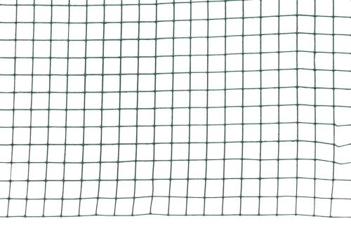Grunman Deko-Zaunnetz, PVC-beschichtet, grün, 0,5 x 10 m (0,9 x 13 x 13 mm)