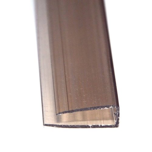 Polycarbonat U-Profil 4 x 2100 mm bronze