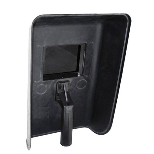 HANDSCHILD MIT GLAS KUNSTSTOFF ITALIENISCH (MIT 11X9 CM GLAS)