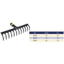 Rechenkopf mit 16 Zähnen 140cm Griff