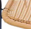 Kerti szék G008/ZR2139, fém + polietilén, barna