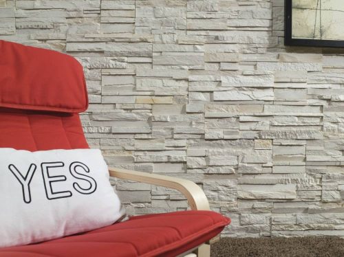 Díszkő, belső / külső, Modulo Brasilia Artic, fehér (doboz = 0,5 m2)