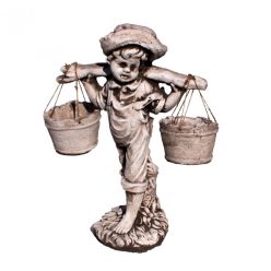 Skulptur Mädchen mit Eimer II, 61 cm