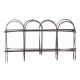 Metallzaun, dekorativ Versay HY15-05, für Garten, 40 x 23 cm, 8 Stück