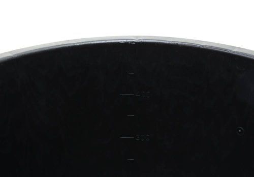 Műanyag hordó, fedél nélkül, 500 liter, fekete 96 cm