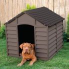 Hundehütte, 0-7015, PVC, braun, 78 x 84,5 x 80,5 cm