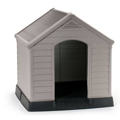 Hundehütte aus Kunststoff, Curver, grau, 99 x 95 x 99 cm