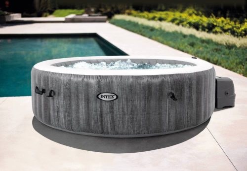 Felfújható masszázs medence, Intex Pure Spa Greywood Deluxe 28442, 216 x 71 cm