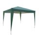 Gartenpavillon ZRG029, eckig, Metallrahmen + Polyester, klappbar, grün, 3 x 3 m²