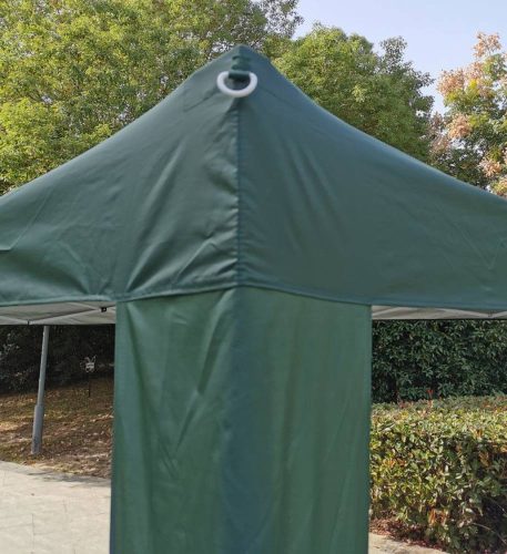 Gartenpavillon ZRG029, eckig, Metallrahmen + Polyester, klappbar, grün, 3 x 3 m²