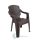Kerti szék,Infinitty, polipropilén, rattan szövésű modell,Barna