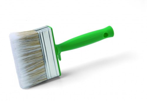 YES Blockbrush synt 140, Deckpinsel, synthetische Borstenmischung, grüner Kunststoffstiel