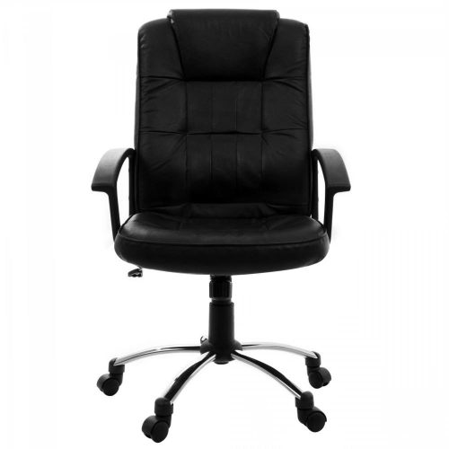 Bürostuhl, schwarz, Kunstleder