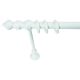 Vorhangschiene Metall + PVC, weiß, 28 mm / 200 cm + Zubehör