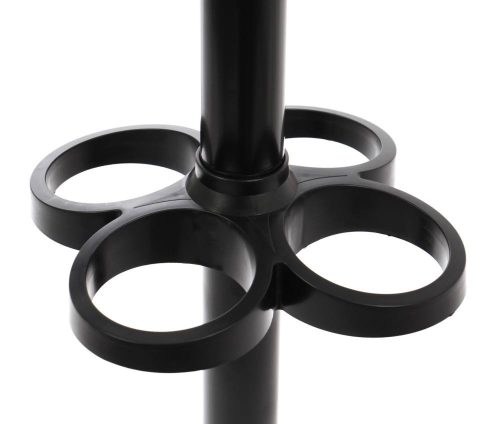 Kleiderbügel mit 12 Bügeln, schwarz, 540 x 540 x 1730 mm, 1C