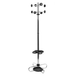 Kleiderbügel mit 12 Bügeln, Chrom 540 x 540 x 1730 mm, 1C