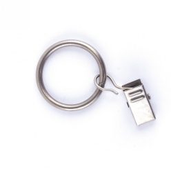   Gesimsreifen mit Pinzette Metall, stahlfarben, 19 mm, 10 Stück / Set