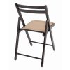 Összecsukható konyhai / nappali szék, kárpitozott, Igor II wenge fa + barna szövet